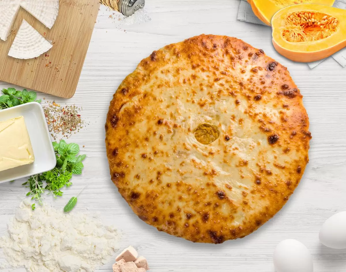 Осетинский пирог с Сыром и Тыквой
